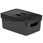 Organizador De Armário Média Preta Com Tampa 25X17X10Cm - Nitron