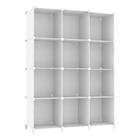 Organizador de armazenamento AWTATOS Cube 12 Cube Bookshelf branco