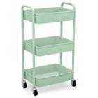 Organizador de armazenamento CAXXA de 3 camadas Rolling Metal Aqua Green