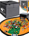 Organizador de armazenamento de brinquedos STARSIKO XL com tapete de jogo 13x13x15 polegadas