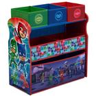 Organizador de brinquedos Delta Children PJ Masks com 6 caixas de 3 anos ou mais