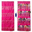 Organizador de Brinquedos Helimwint com 24 Bolsos Transparentes - Ideal para Bonecas LOL, Barbie e Surpresa