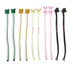 Organizador de cabos Cable Tie Cord, pacote com 10 lindos sapos rosa