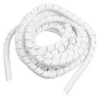 Organizador de cabos espiral 3m x 10mm branco - PREMIUM