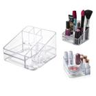 Organizador de cosméticos compacto com 6 divisórias cristal Dello