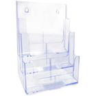 Organizador de Escritorio Triplo Vertical Cristal