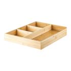 Organizador De Gaveta Modular Porta Talheres Utensilios 4 Divisórias Keep Ou Cozinha Premium - Bambu