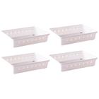 Organizador de gavetas e talheres modular 22,5 x 15,4 cm com 4 unidades Plasutil ref.9734