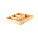 Organizador de Gavetas Keep com 04 Nichos em Bambu 30x38x5,6cm - Ou