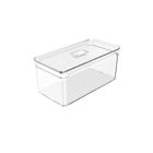 Organizador De Geladeira C/ Tampa Clear Fresh 30x15x13 cm Ou