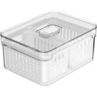 Organizador De Geladeira Clear Fresh C/ 2 Cestos 2,2l P/ Frutas E Legumes Ou