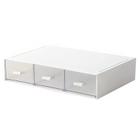 Organizador de mesa kulusion Stackable Storage 3 gavetas branco