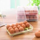 Organizador de Ovos com Tampa para Geladeira 15 Cavidades em Plástico