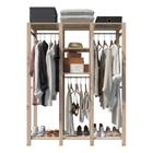 Organizador De Prateleira Dupla Arara Com Prateleira Closet - Technox