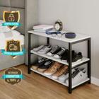 Organizador de Sapatos Estilo Industrial em MDF Branco - Ruffino Designer