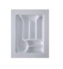 Organizador divisor de talheres 6 divisões dt29 branco ajustável resistente faca garfo concha colher