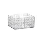 Organizador Empilhável Quadratta Cristal 16 x 11,5 x 8cm Paramount