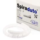 Organizador Fios E Cabos Spiraduto 3/4 Branco - 20 Mt