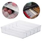 Organizador Gaveta Guarda Roupa Acrílico Com 5 Divisórias