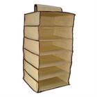 Organizador guarda roupa 6 prateleiras sapateira vertical closet armario cabide portatil mala viagem