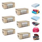 Organizador Guarda Roupa Multiuso Kit 6X Unidades 60X45X30