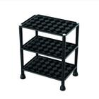 Organizador Modular 3 andares em Plástico Preto - UNINJET