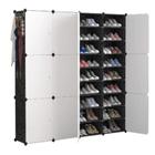 Organizador modular gigante 12 portas 144 calçados 72 pares sapateira armario multiuso