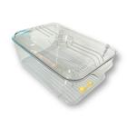 Organizador Multiuso C/Tampa em Plástico 32x20x10cm Vencedor