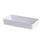 Organizador Multiuso De Plástico Mesa Acessórios Branco 30x15x5cm