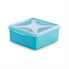 Organizador Multiúso Quadrado baixo 620 ml - AZUL HARMONIA - TOP LINE UD.