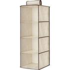 Organizador para armario vertical portatil multiuso 4 prateleiras para casa guarda roupa dobravel
