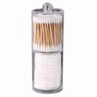 Organizador Porta Algodão E Cotonete 2 Em 1 Acrílico Higiene Banheiro