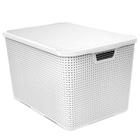 Organizador rattan 40l branco