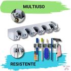 Organizador Suporte P/ Vassoura C/ 5 Prendedores 6 Ganchos - Wedrop