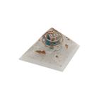 Orgonite Pirâmide 4cm Apatita Azul Elevação Vibracional Feng Shui Ferramentas Cura Instrumento Transmutação Energia Vital Potencializar