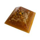 Orgonite Pirâmide Sucesso Citrino Olho de Tigre 3x4,5cm