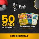 ORIGINAL - Lote de 50 Cards Pokemon+ 2 Cards Foil/Rev Foil