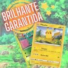 ORIGINAL - Pacote de 50 cartas Pokemon+ 2 Cartas Brilhantes