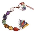 Ornamento Lebsitey 7 Chakra Healing Crystals Tree of Life