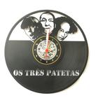Os Três Patetas, Filme, Comédia, Vintage, Retro, Decoração, Relógio Disco de Vinil