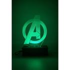 Os Vingadores, Avengers, Luminária Led, 16 Cores+controle, Abajur