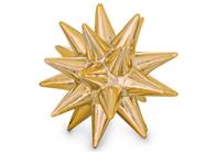 Ouriço enfeite sala estante dourado em ceramica estrela decorativa