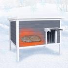 Outdoor Cat House COOLEBEBE isolada à prova de intempéries para o inverno