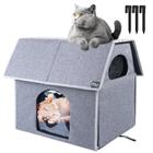 Outdoor Cat House MIU Color Large à prova de intempéries para gatos