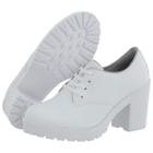 Oxford Feminino Verniz Salto Tratorado Cr Shoes 1710