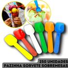 Pá Pazinha Sorvete Sobremesas Descartável Plástica Maxplastic - 10cm - 250 Unidades