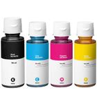 PACK 04 Refil de Tinta GT53 / GT52 Ciano, Magenta, Amarelo Preto Para tank 350