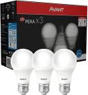 Pack 3 lâmpadas pera 7W Branca fria(6500k) Bivolt Avant