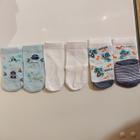 Pack 3 Pares de Meia Puket Azul Polvo e cachorro 5 a 8 meses