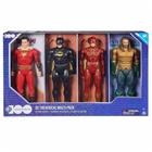 Pack 4 Bonecos de 30cm - Batman, Flash, Shazam e Aquaman - 7899573633868